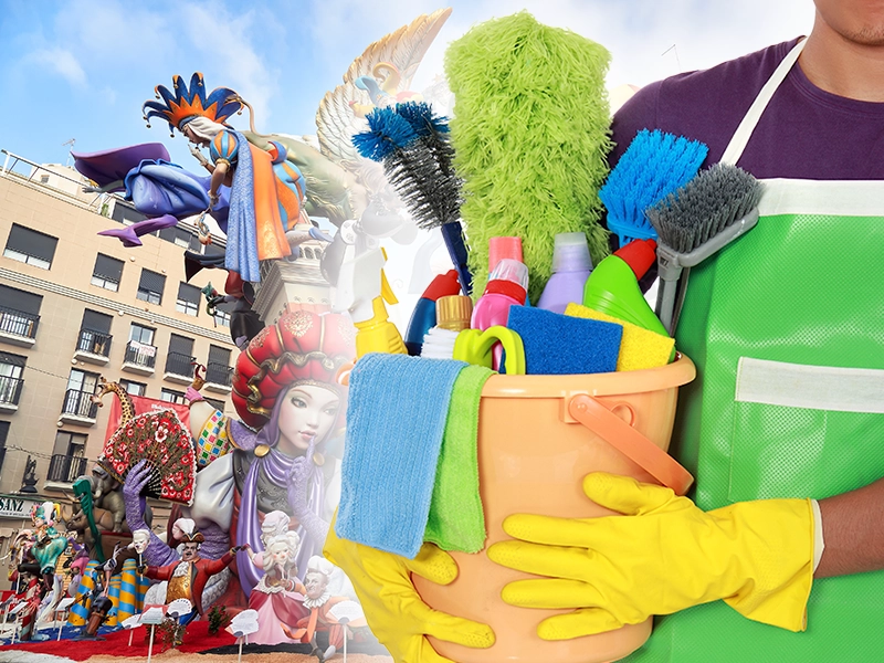 Fotografía Fallas y limpieza de casales